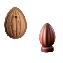 3D påskesjokoladekakeform, silikonform for kanin og egg, nonstick og varmebestandig, gjenbrukbar, kompatibel med hjemmebakst og festbruk