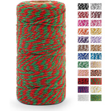 328ft Cotton Twine Rope – Bakers, Craft, DIY Wedding & Christmas Wrapping String, Durable Packing Twine, Compatible with Craft Projects