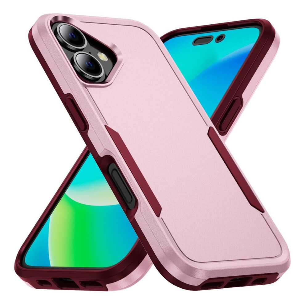 Heavy Duty Shockproof, Dustproof, Anti-Scratch Phone Case For Apple Iphone 16 Â Pink 9365509578162