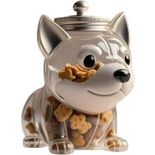Barattolo per caramelle Chihuahua, contenitore ermetico per snack per cani, barattolo per biscotti per animali domestici con coperchio, barattolo per