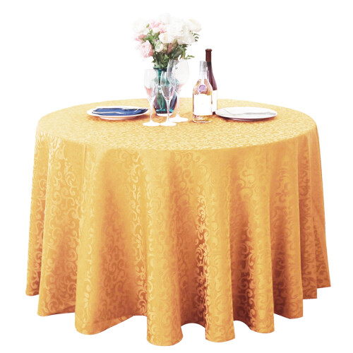 Tablecloth Tablecloth Tear Resistant No Fading Polyester Washable Round Tablecloth for Kitchen