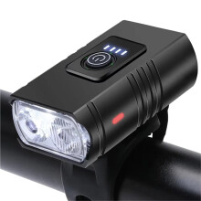 Éclairage avant de vélo T6LED | Rechargeable par USB et étanche | Lampe torche VTT 6 modes polyvalents | Phare de vélo pour une sécurité