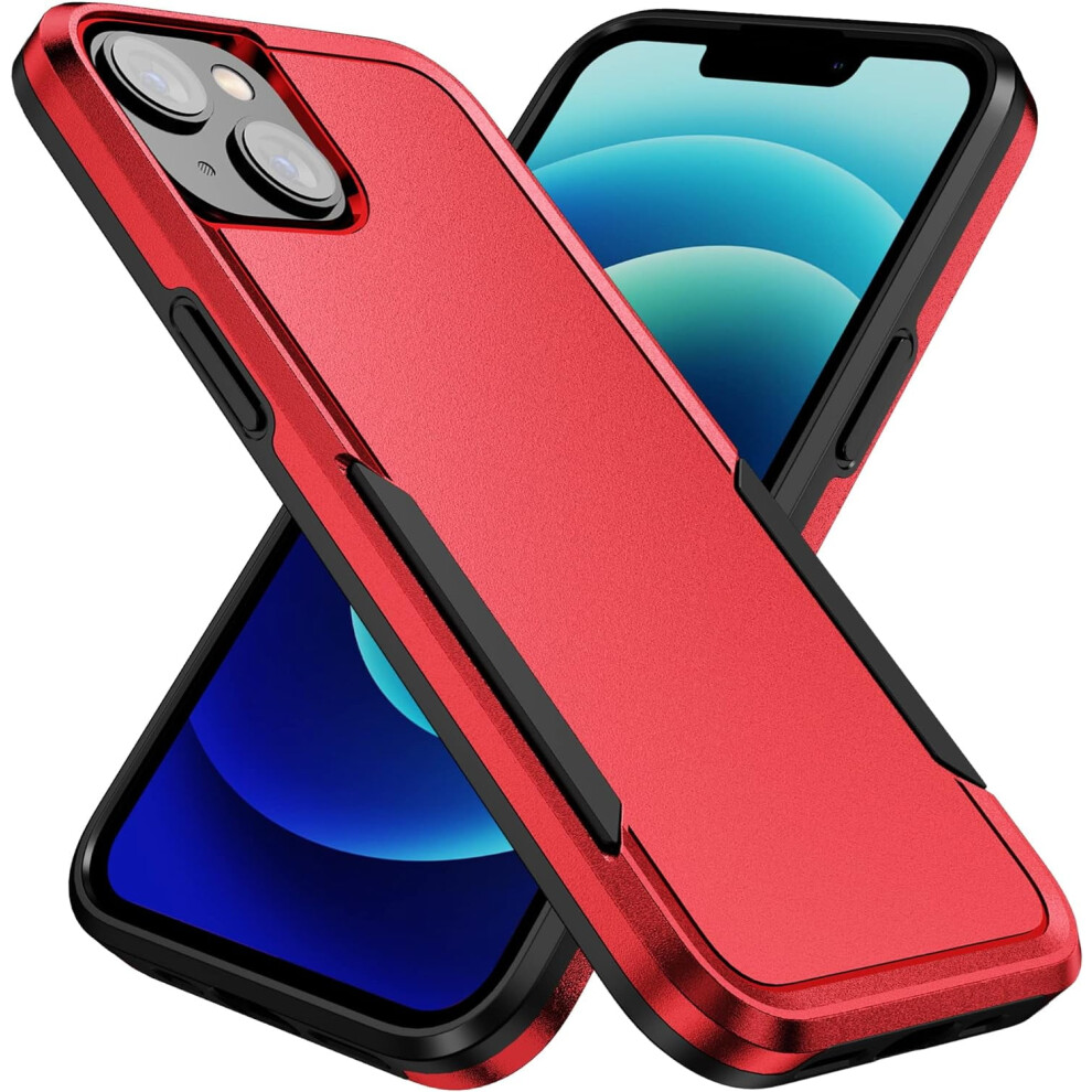 Heavy Duty Shockproof Iphone 13 Case Â Dustproof, Anti-Scratch, Dropproof Protection Cover, Red 9365509578599