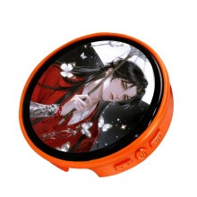 1,85" HD-berøringsskærm digital badgeknap – genopladelig, kompatibel med hjem/kontor/cosplay
