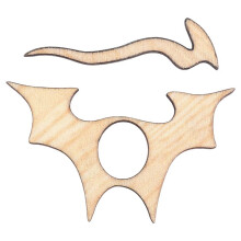 Broche con DiseñO de Animales de Madera para Bricolaje Bufanda Broche de Hebilla Joyas NiñA Esposa Regalos de Navidad (DragóN)