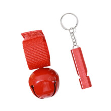 Cloches anti-ours suspendues, accessoire de randonnée pour-Rouge