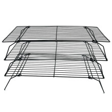 Baking Tools Three-Layer Folding Cake Cooling Rack Bread Drying Rack Biscuit Rack Iron Non-Stick Kitchen Storage Rack