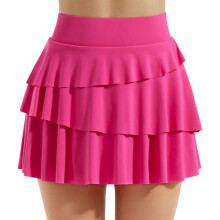Active Wear Skirt Polyester Fabric Skort For Tennis-rose red M