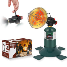 Portable Propane Heater 4100 BTU with Adjustable Control Valve and Foldable 1lb Tank Holder for Camping