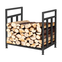 15.7 Inch Small Indoor Firewood Rack with Durable RustResistant Steel Log Holder for SpaceSaving Storage