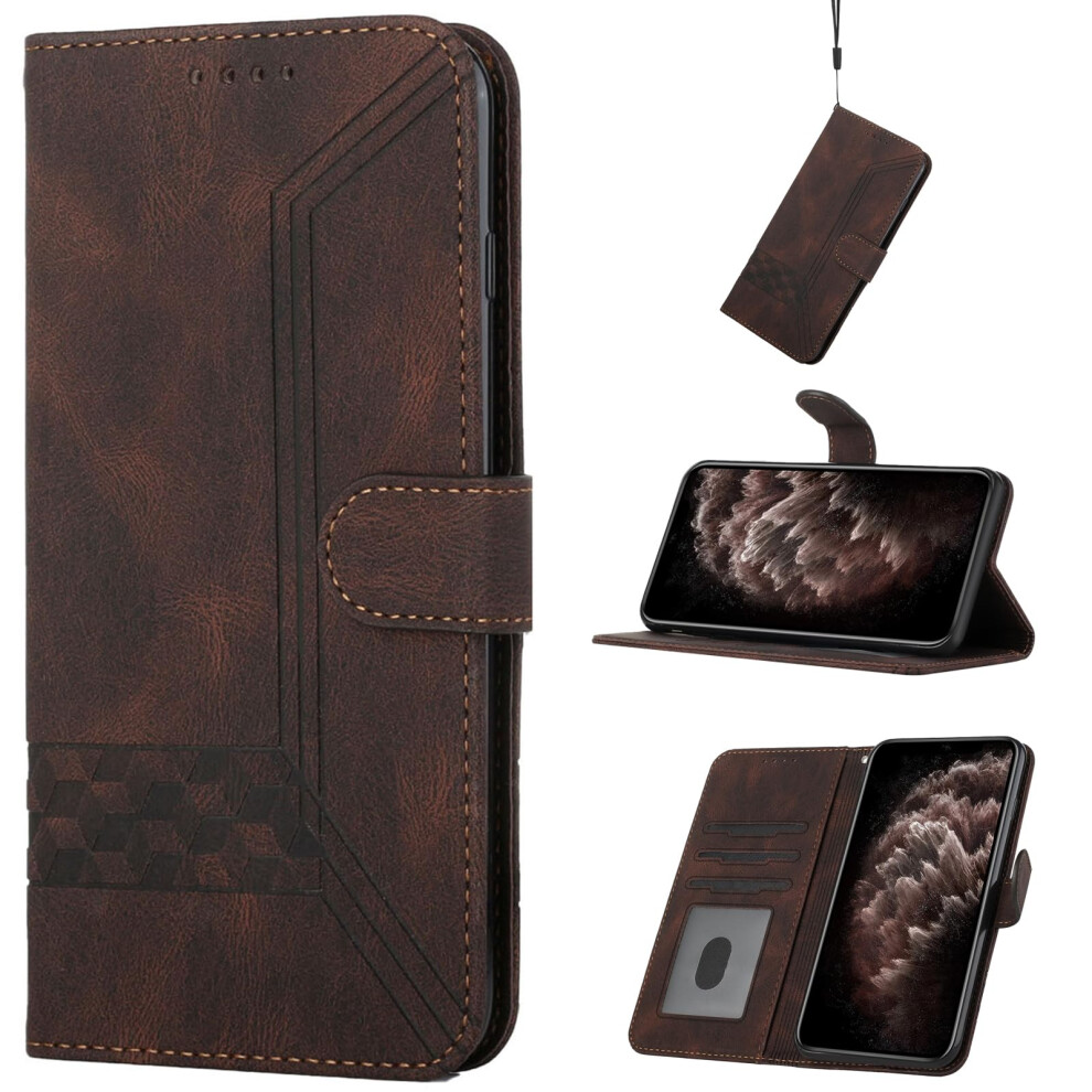 Wallet Case Leather Flip Stand Cover With Card Holder And DualâLayer Protection For Google Pixel 6A Brown 9330225013198