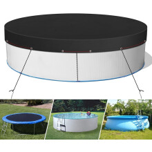 8FT Round Solar Pool Cover Waterproof UV Protection Heat Retention for Above Ground Pools