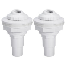 Above Ground Pool Jet Fitting Kit with Gaskets and Hose Adapter Eyeball Assembly 2 Pack