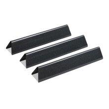 Universal Porcelain Enameled Grill Heat Plates 3Pack for Front Control Gas BBQ Grills, Even Heat