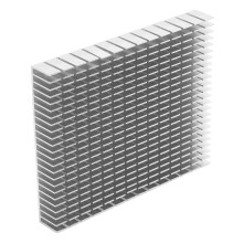 Aluminum Heat Sink for CPU Amplifier PCB, Fast Heat Dissipation, White Anodized Durable Design