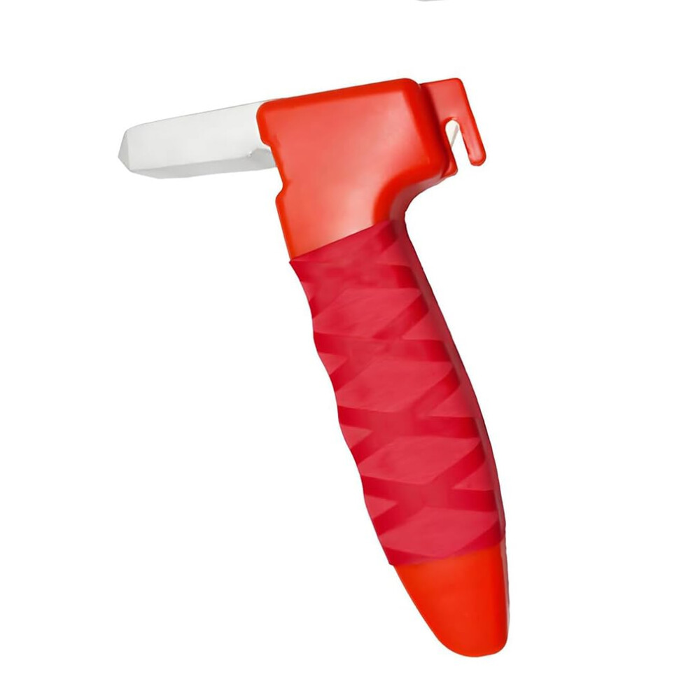 Red Car Door Assist Handle For Elderly And Disabled, Multifunctional Armrest With Stable Grip, Aluminum Alloy