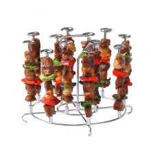 Air Fryer Grill and Skewer Rack Nonstick Easy Clean Elevated Design for Even Cooking and BBQ