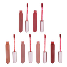 6 Stück Matt Lipgloss-Set, 2,5 ml, langanhaltende, feuchtigkeitsspendende Flüssiglippenfarbe
