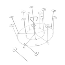 Air Fryer Accessories Stainless Steel Vertical Skewer Roasting Rack for Even Cooking and Easy Clean