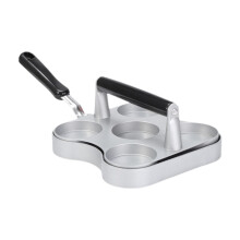 Burger Press Aluminum Alloy Nonstick Hamburger Patty Maker for Veggie Kitchen Black