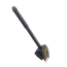 BBQ Grill Brush 3In1 Copper Wire Picnic Cleaning Brush With Scraper And Wire Cleaner