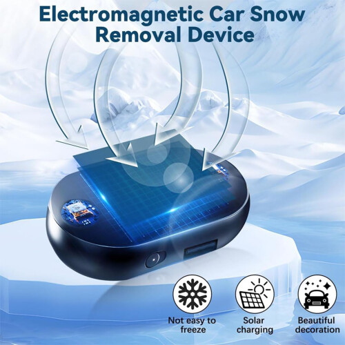 3 Pack Solar Powered Car Snow Removal Device with Electromagnetic AntiFreezing Technology 2