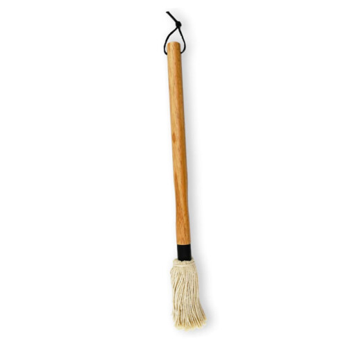 BBQ Basting Brush with Ergonomic Wooden Handle for Even Sauce Application, Grilling and Baking 2