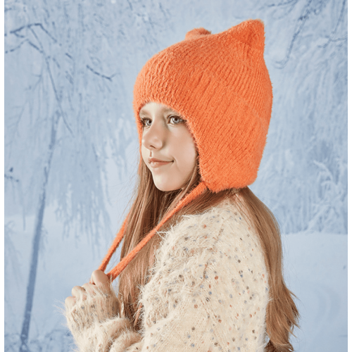 Παιδικό καπέλο Beanie για τον χειμώνα με αυτιά γάτας, χαριτωμένα αυτιά γάτας, νήπια 2