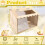 Large Wooden Chicken Brooder Box with , 15.7'x11.8', Space Saving for Chicks and Small Pets 2