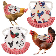 2PCS Waterproof Chicken Saddle for Hens, Elastic Hen Apron with Feather Protection Design