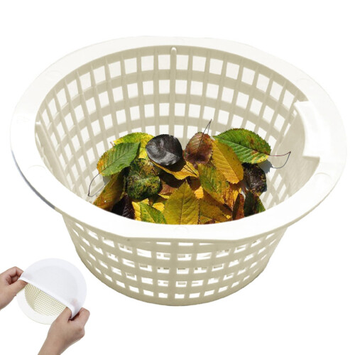 Pool Skimmer Basket Replacement 6.25x3 Inch No Handle Durable Plastic Protects Pump System