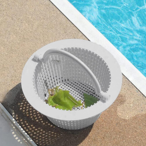 Pool Skimmer Basket Replacement 6.25x3 Inch No Handle Durable Plastic Protects Pump System 1