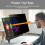 Monitor Privacy Screen 32 Inch Anti Blue Light Removable Acrylic Shield for Computer Display Privacy Protection 4