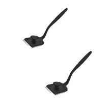BBQ Grill Brush with Long Handle, Stainless Steel Bristles, Pack of 2 Barbecue Cleaning Tools