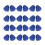 Cheerleader Cheerleading Pompons Plastic Handheld-Blauw 1