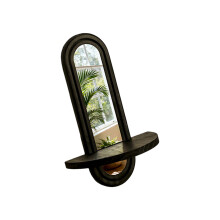 French Middle Century Wood Wall Floating Shelf with-1 pack