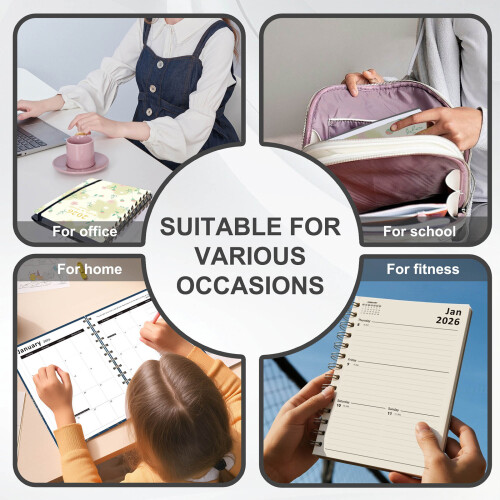 2026 Planner Journal Schedule Notebook Work Planner-flowers 2
