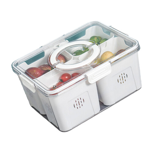 Baby Food Safe Storage Solution Partitioned Clear-White 3