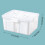 Sturdy Clear View Storage Box Featuring Customizable-White 1 3