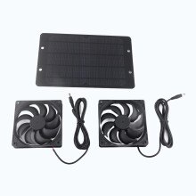 10W Solar Fan Kit for Greenhouse Ventilation, Heat and Humidity Control, Easy OffGrid Installation