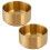 Pack of 2 Stainless Steel Kitchen Dishware Small-Gold 9cm 1