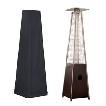 Waterproof Patio Heater Cover 210D Oxford Cloth Heavy Duty Outdoor Protection Black