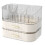 Waterproof Plastic Cosmetic-cream white Top 2 drawers 2