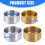 Pack of 2 Stainless Steel Kitchen Dishware Small-Gold 9cm 4