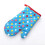 2Pcs Heat Resistant Thick Oven Gloves Dot Mitts Microwave Insulation Ovenware Baking Bakeware Tools Kitchen Accessories Blue 1