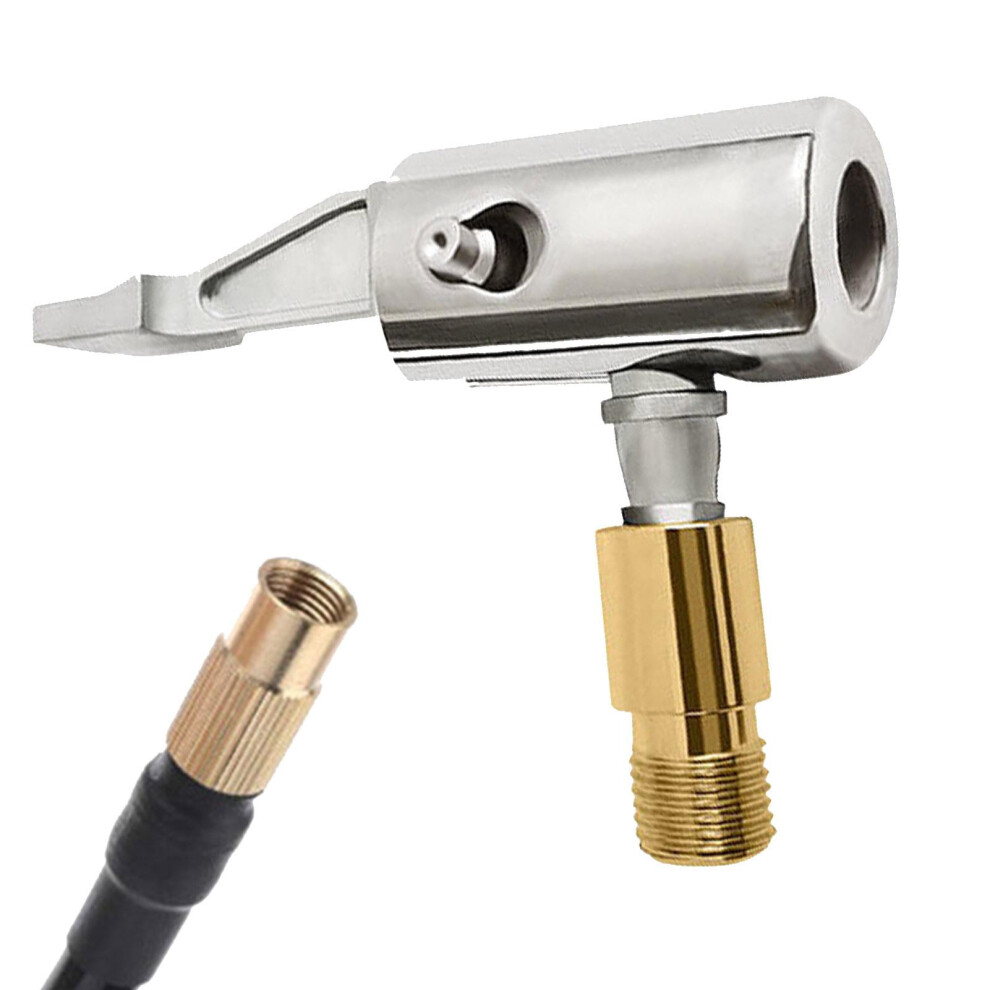 Tire Nozzle For Car | Tyre Quick Lock Connect Wheel Valve | Air Compressor Tire Inflator Attachment Air Chuck Quick Connect For Tire Inflation 9365509581353