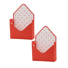 Valentine Envelope Gift Boxes – Folding Flower Storage, Festive Packaging for Wedding, Mother’s Day, Graduation, Birthday (2PCS)