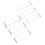 6 Pieces Acrylic Display Stands Three Different Heights-Clear 1