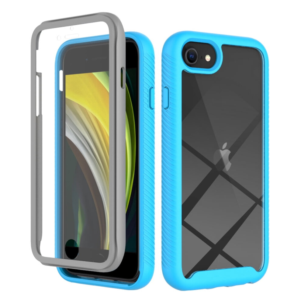 Compatible With Iphone Se 2022 Case W/ Built-In Screen Protector, Shockproof Rubber Hybrid, Crystal Clear Pc Back Â Also Compatible With Iphone 9365509582725
