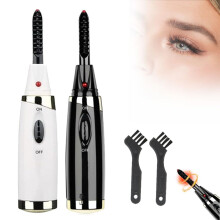 Heated Lash Curling Tool,Heated Eyelash Curler for Women Girls, Electric Eyelash Curler Makeup Tools(without battery)